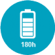 180 h 180 h