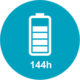 144 h 144 h