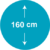 160 cm