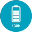 Pictogramme de batterie - 130h