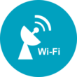 Logo indiquant la présence de WiFi.